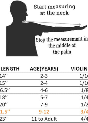 Paititi 3/4 Size Artist-100 Student Violin Starter Kit with Brazilwood Bow Lightweight Case, Shoulder Rest, Extra Strings and Rosin