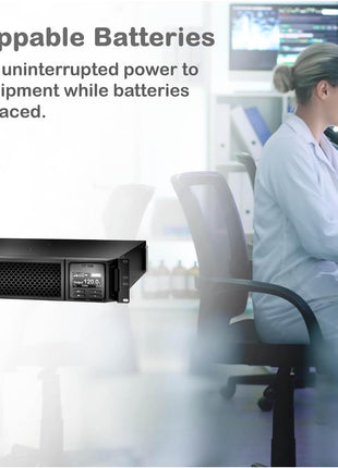 APC Smart-Ups SRT 3000Va Rm 120V, Black