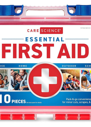 Care Science First Aid Kit, 110 Pieces | Professional Use for Travel, Work, School, Home, Car, Emergency, Survival, Camping, Hiking, and More
