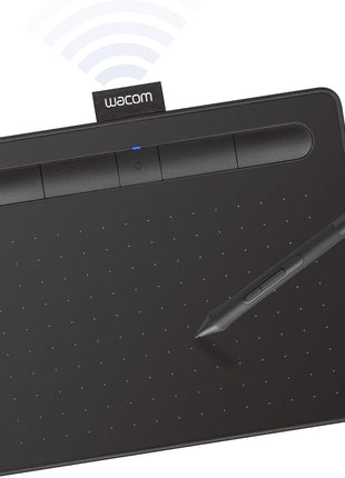 Wacom Intuos Small, Bluetooth Graphic Drawing Tablet with Pen + Software | Battery-free pen, 4 ExpressKeys for shortcuts, works with Mac, Windows & Chromebook; Ideal for creators, students & teachers