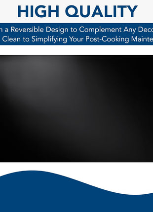 Broan-NuTone, SP300224, Reversible Backsplash Splatter Guard and Cooking Shield, Range Hood Accessories to Keep Kitchen Clean, 30" x 24", Black and White, 1