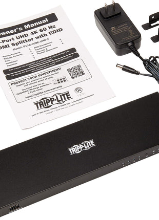 Tripp Lite HDMI Splitter, 8 Port 1 in 8 Out Splitter, 8 Display Compatible, 4K @ 60 Hz, HDCP 2.2, EDID Management (B118-008E-UHD-2)