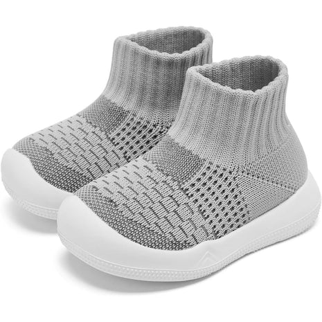 Baby Boy Girl Non-Skid Indoor Infant Walking Shoes Breathable Warm Elastic Sock Shoes with Memory Sole Protect Toes Outdoor Sneakers