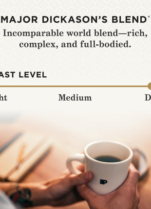 Peet's Coffee, Dark Roast Keurig K-Cup Pods, 100% Arabica Coffee - Major Dickason's Blend 75 Count (1 Box of 75 Pods)