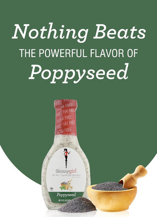 Skinnygirl Sugar Free Gluten Free Salad Dressing, Poppyseed, 8 Ounce