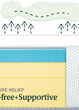 Zinus 10 Inch Queen Green Tea Cooling Memory Foam Mattress, Medium Feel | Refreshing & Cooling Sleep, Targeted Pressure Relief, Just-Right Medium Feel, CertiPUR-US & OEKO-TEX Certified Materials