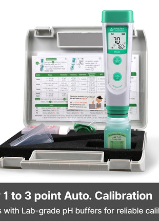APERA INSTRUMENTS AI209 Value Series PH20 Waterproof pH Tester Kit, ±0.1 pH Accuracy