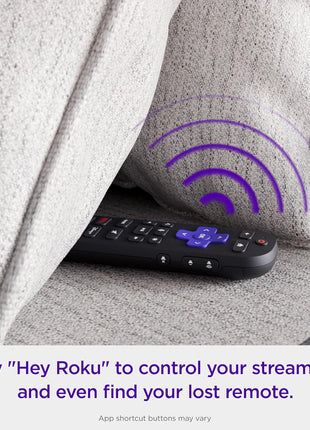 Roku Voice Remote Pro (2nd Ed.) | Rechargeable TV Remote Control with Hands-free Voice Controls, Backlit Buttons, & Lost Remote Finder - Replacement Remote Compatible with All Roku TV, Players & Audio