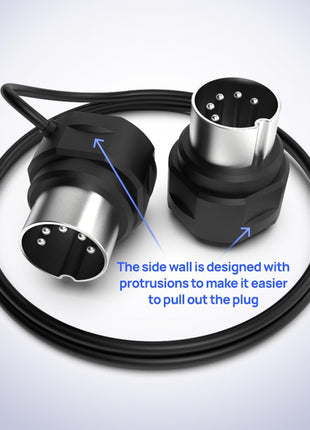 CME MIDI Cable 4-Pack - 1FT / 30cm, 5-pin DIN, Low-Profile - Mirrored 45-Degree Angled Ultra-Thin Plugs for Compact Spaces - Ideal for MIDI Interface, Pedalboard, Keyboard