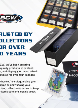 BCW 108 PT. Thick Card Topload Holder - Pack of 1 | Durable Rigid PVC Toploader | Toploaders for Memorabilia, Jersey, Patch, and Relic Cards