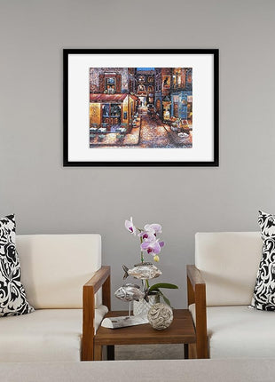 MCS 20x27 Puzzle Frame for Finished Puzzles, Black Vertical & Horizontal Wall-Mounted Large Picture Display for Preservation (1-Pack)