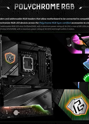 ASRock Intel Core Ultra Z890 Nova WiFi 7 Phantom Gaming ATX Motherboard Thunderbolt LGA1851 RL-ILM DDR5 9200 MHZ 256 GB