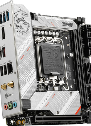 MSI MPG B760I Edge WiFi Gaming Motherboard (Supports 12th/13th/14th Gen Intel Processors, LGA 1700, DDR5, PCIe 5.0, M.2, 2.5Gbps LAN, USB 3.2 Gen2, HDMI/DP, Wi-Fi 6E, Bluetooth 5.3, Mini-ITX)