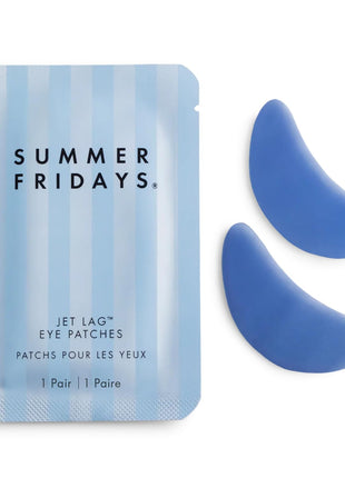 Summer Fridays Jet Lag Under Eye Patches - Hydrating & Depuffing Hydrogel Eye Masks with Caffeine & Peptides to Soothe & Refresh the Undereye Area (6 Pairs)