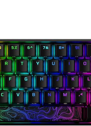 HyperX Alloy Origins 60 - Mechanical Gaming Keyboard, Ultra Compact 60% Form Factor, Double Shot PBT Keycaps, RGB LED Backlit, NGENUITY Software Compatible - Linear HyperX Red Switch,Black