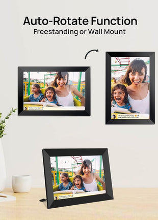 32GB FRAMEO 10.1 Inch Smart WiFi Digital Photo Frame 1280x800 IPS LCD Touch Screen, Auto-Rotate Portrait and Landscape, Built in 32GB Memory, Share Moments Instantly via Frameo App from Anywhere