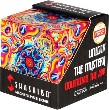 Shashibo DODECA Magnetic Puzzle Cube, Sensory Fidget Toy for Adults & Kids, Stress Relief Fidget Toy for All Ages, Cool Fidget Toys for Desk, Shape Shifting Box, 100+ Possible Shapes