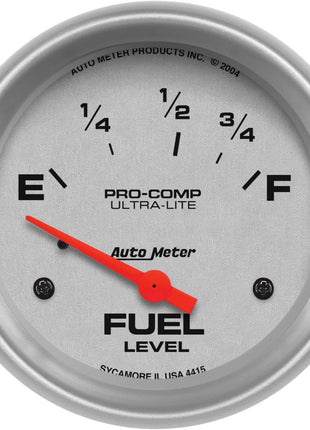 AUTO METER 4415 Ultra-Lite Electric Fuel Level Gauge
