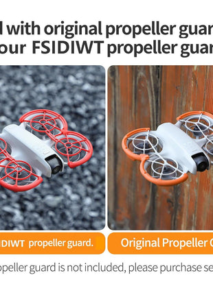 FSIDIWT Propeller Guard Protector for DJI Neo, Anti-Collision Prop Bumper Protective Cover Ring Impact Protectors for DJI Neo Drone Accessories (Red)