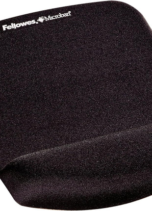 Fellowes PlushTouch Foam Mouse Pad Wrist Support - Black (9252001)