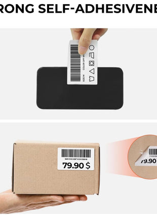 MUNBYN 3x2 Inch White Thermal Labels, Thermal Sticker Labels for Price, Barcode, Mailing, Name, 500 Sheets/1 Roll