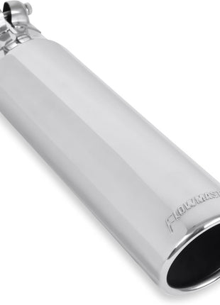 Flowmaster 15361 Exhaust Tip - 3.00 in. Rolled Angle Polished SS fits 2.50 in. Tubing - Clamp On