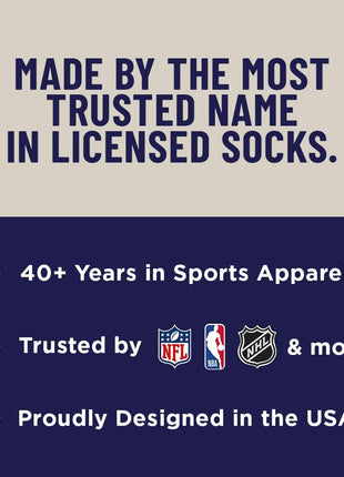 For Bare Feet NFL Unisex Kids Nfl Mvp Crew Sock Youth