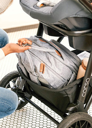 Chicco Corso LE ClearTex Modular Travel System with KeyFit Infant Car Seat | Canyon/Grey, baby travel stroller, 4 strolling modes, fits 4-30 lbs, newborn insert, one-hand compact fold