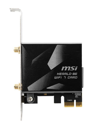 MSI Herald-BE WI-FI 7 MAX (Wi-Fi 7, 802.11BE, Bluetooth 5.4, PCIe, Multi-Link Operation Technology, External Antenna)