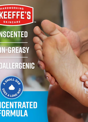 O'Keeffe's Healthy Feet Foot Cream, 3.2 oz Jar, 1-Pack For Extreme Dryness | Repairs Extremely Cracked, Dry Feet, Retains Moisture Levels, Hypoallergenic, Non-Greasy, Instantly Boosts Moisture