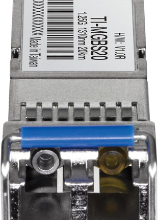 TRENDnet TI-MGBS20, 1000Base-LX Industrial SFP Single- Mode LC Module (20km), Lifetime Protection