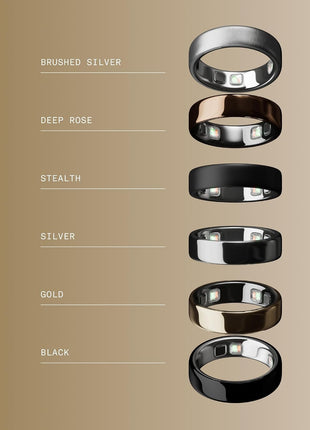 Oura Ring 5 Smart Wearable - Gold - Size 8 - Fitness & Sleep Tracker