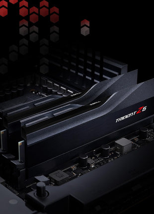 G.SKILL Trident Z5 Series DDR5 RAM (Intel XMP 3.0) 32GB (2x16GB) 7600MT/s CL36-46-46-121 1.40V Desktop Computer Memory U-DIMM - Matte Black (F5-7600J3646G16GX2-TZ5K)
