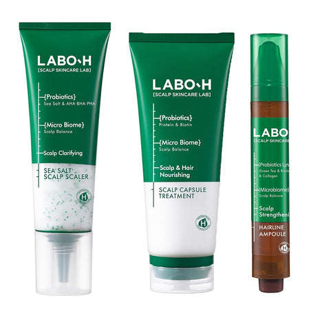 Roll On Serum with Scrub Scaler and Conditioner - Korean Hair Anchoring Serum for Daily Massage and Hair Growth | Vegan | Anti-Loss Treatment | Cooling & Soothing Relief with Rosemary Oil