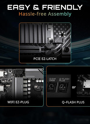 GIGABYTE B550 Eagle WIFI6 AMD AM4 ATX Motherboard, Supports Ryzen 5000/4000/3000 Processors, DDR4, 10+3 Power Phase, 2X M.2, PCIe 4.0, USB-C, WIFI6, GbE LAN, PCIe EZ-Latch, EZ-Latch, RGB Fusion