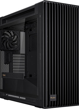 ASUS ProArt PA602 E-ATX PC Case 420mm Radiator Support, Dual 200mm Built-in Fans, Front Panel IR dust Indicator, Power Lock, Tool-Less PCIe mounting & GPU Holder, Front 20Gbps USB-C, 2 Year Warranty