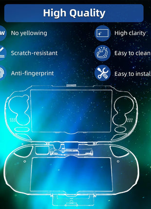 OSTENT Protective Clear Crystal Hard Carry Guard Case Cover Skin for Sony PS Vita PSV 1000 PCH-1000