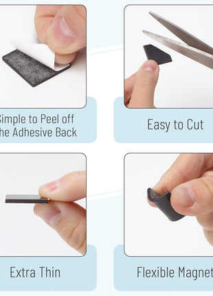 Mr. Pen- Self Adhesive Magnet Squares, 120 Pcs, Small Square Magnets with Adhesive Backing, Magnetic Squares with Adhesive Backing