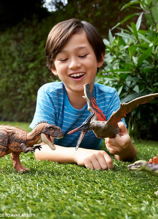 Mattel Jurassic World Dinosaur Toys with Roar Sound & Attack Action, Wild Roar Posable Figures, Physical & Connected Digital Play