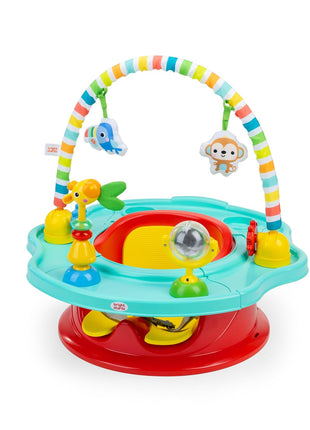 Bright Starts Disney Baby Finding Nemo SuperSeat, Fun Baby Seat for Sitting Up, Playtime, and Meals, Ages 4 Months to 4 Years, Blue