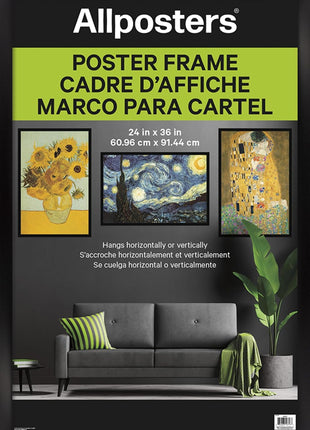 Trends International Poster Frame, 24" x 36", Collector's Edition Black