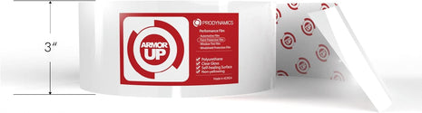 [ARMOR UP] 3 inchx60 inch Clear Gloss Paint Protection Film- 6-mil TPU Automotive Protector Wrap - Non-Yellowing, UV Protection, Self-Healing, Hydrophobic Top Coat - Car Accessories -