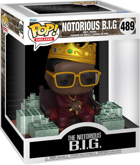 Funko POP! Deluxe: The Notorious B.I.G. - Biggie | Official Merch - Collectable Vinyl Figurine for Shelf Display - Birthday Gift Idea for Fans and Collectors