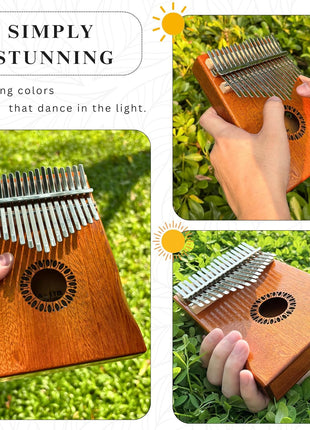 Newlam Kalimba Thumb Piano 17 Keys, Musical Gift for Kids and Adults