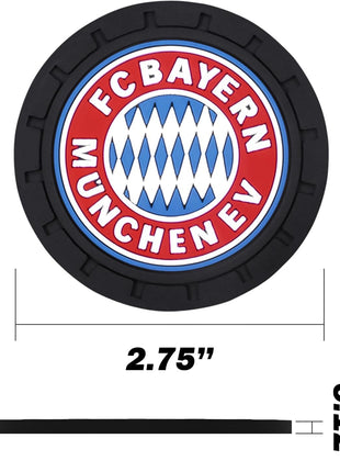 Cup Holder Insert Coaster for Bayern Munich UEFA Fans,Anti Slip Car Cup Coaster Interior Accessories