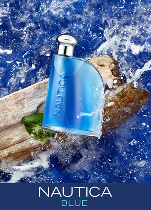 Nautica Blue Eau de Toilette 3.4 fl oz (Pack of 1), Notes of Basil, Jasmine, and Cedarwood, Men's Fragrance, Long Lasting, Everyday Fragrance, Travel Size