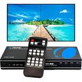 OREI 4K 2x2 HDMI or USB-C Video Wall Controller Processor Display Upto 4K 60hz 2x1, 1x2, 1x3, 1x4 Supports 180 Degree Rotate RS-232 Audio Extraction