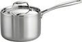 Tramontina Signature Tri Ply Clad Stainless Steel 2 Quart Sauce Pan with Lid, Induction Ready, Dishwasher Safe, NSF Certified, Made in Brazil