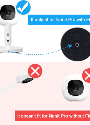 Baby Monitor Mount Compatible with Nanit Pro Smart & Flex Stand Baby Monitor, Flexible Arm Monitor Mount,Baby Camera Holder Stand Without Tools