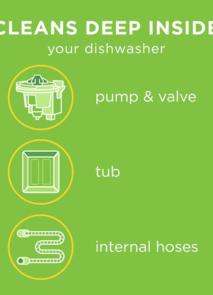Affresh Dishwasher Cleaner, Helps Remove Limescale and Odor Causing Residue, 6 Tablets